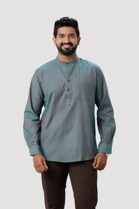 Iconic - Green Short Kurta for Men | Uathayam